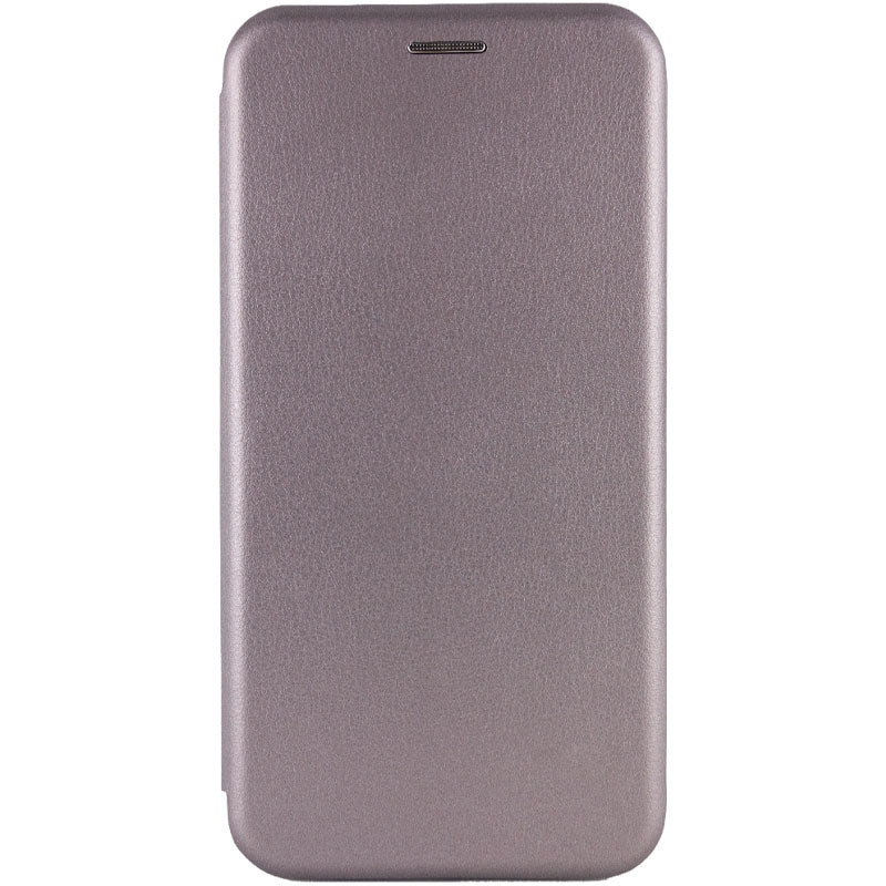 Кожаный чехол-книжка Classy для Oppo A58 4G (Серый)