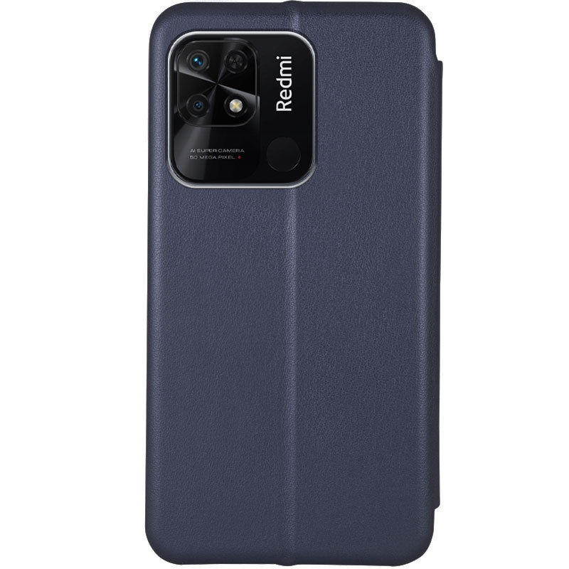Фото Шкіряний чохол-книжка Classy на Xiaomi Redmi 10C (Темно-синiй) на vchehle.ua