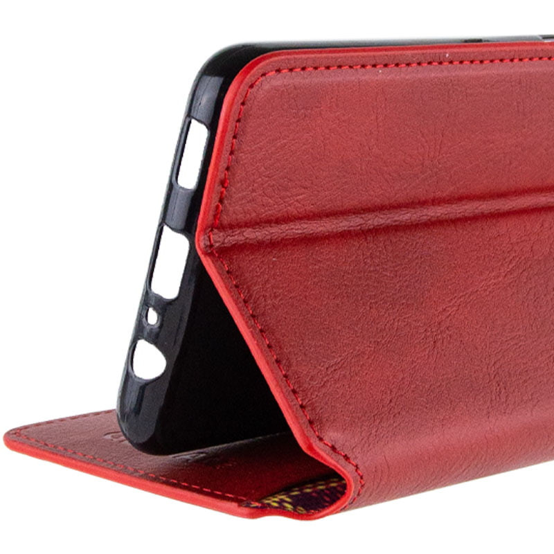 Кожаный чехол-книжка GETMAN Cubic (PU) для Google Pixel 6 (Красный) в магазине vchehle.ua