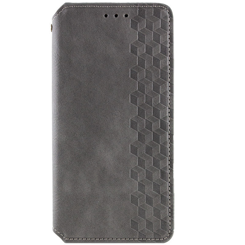 Кожаный чехол-книжка GETMAN Cubic (PU) для Xiaomi Redmi 15C (EU) (Серый)