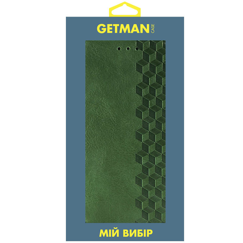 Кожаный чехол-книжка GETMAN Cubic (PU) для Xiaomi Redmi Note 11 Pro 4G/5G / 12 Pro 4G (Зеленый) в магазине vchehle.ua
