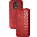 Фото Кожаный чехол-книжка GETMAN Cubic (PU) для Xiaomi Redmi Note 9s / Note 9 Pro / Note 9 Pro Max (Красный) в магазине vchehle.ua