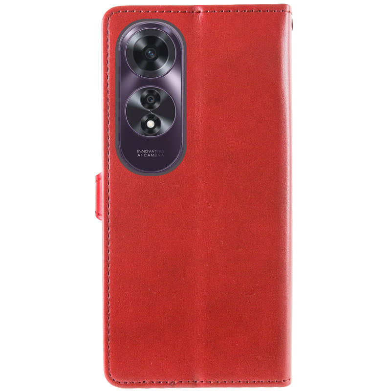 Купить Кожаный чехол-книжка GETMAN Gallant (PU) для Oppo A60 4G (Красный) на vchehle.ua