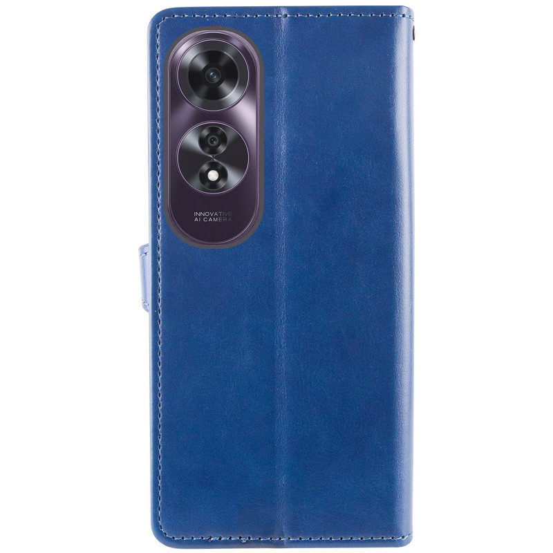 Заказать Кожаный чехол-книжка GETMAN Gallant (PU) для Oppo A60 4G (Синий) на vchehle.ua