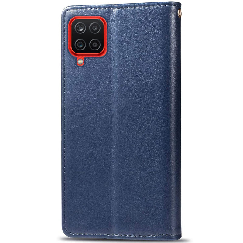 Фото Кожаный чехол-книжка GETMAN Gallant (PU) для Samsung Galaxy A12 / M12 (Синий) на vchehle.ua