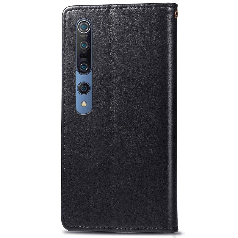 Кожаный чехол-книжка GETMAN Gallant (PU) для Xiaomi Mi 10 / Mi 10 Pro (Черный) в магазине vchehle.ua