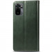 Фото Кожаный чехол-книжка GETMAN Gallant (PU) для Xiaomi Redmi Note 10 / Note 10s (Зеленый) на vchehle.ua