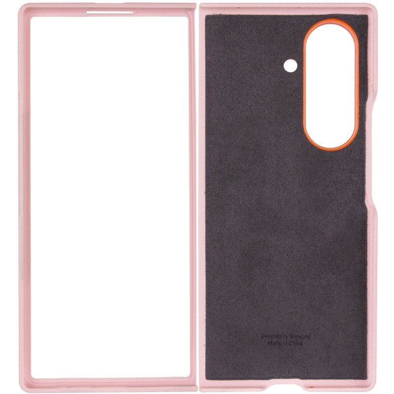 Фото Кожаный чехол Leather Case (AAA) with stand для Samsung Galaxy Z Fold7 (Pink) в магазине vchehle.ua