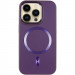 Фото Шкіряний чохол SnapCase with Magnetic Safe на Apple iPhone 12 Pro Max (6.7") (Dark Purple) на vchehle.ua