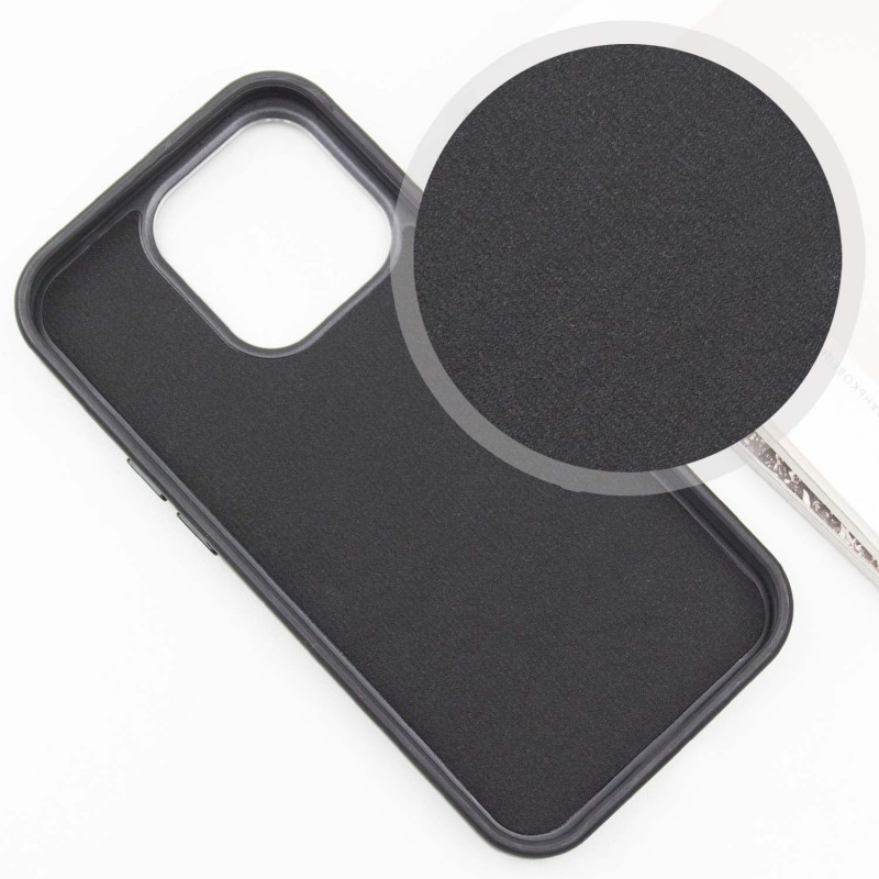 Фото Кожаный чехол SnapCase with Magnetic Safe для Apple iPhone 16 Pro (6.3") (Black) в магазине vchehle.ua