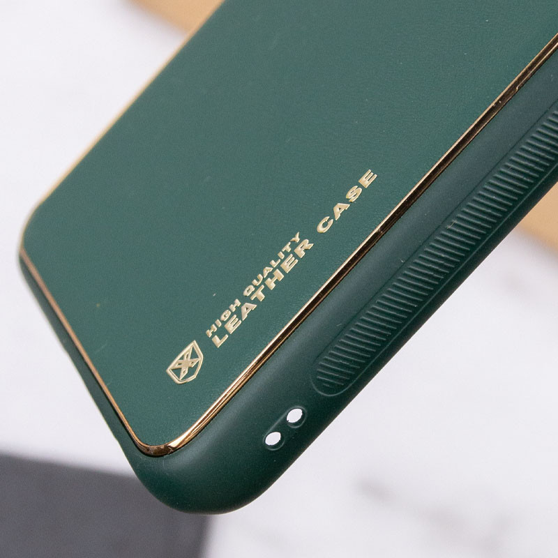 Фото Кожаный чехол Xshield для Xiaomi 14 Pro (Зеленый / Army green) в магазине vchehle.ua