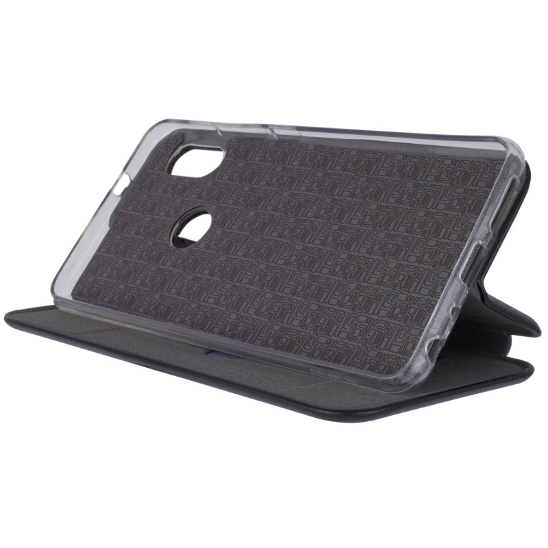 Фото Кожаный чехол-книжка Classy для Xiaomi Redmi Note 5 Pro / Note 5 (DC) (Черный) на vchehle.ua