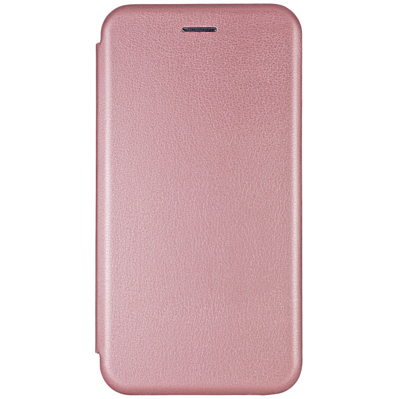 Кожаный чехол-книжка Classy для Xiaomi Redmi Note 8 / Note 8 2021 (Rose Gold)