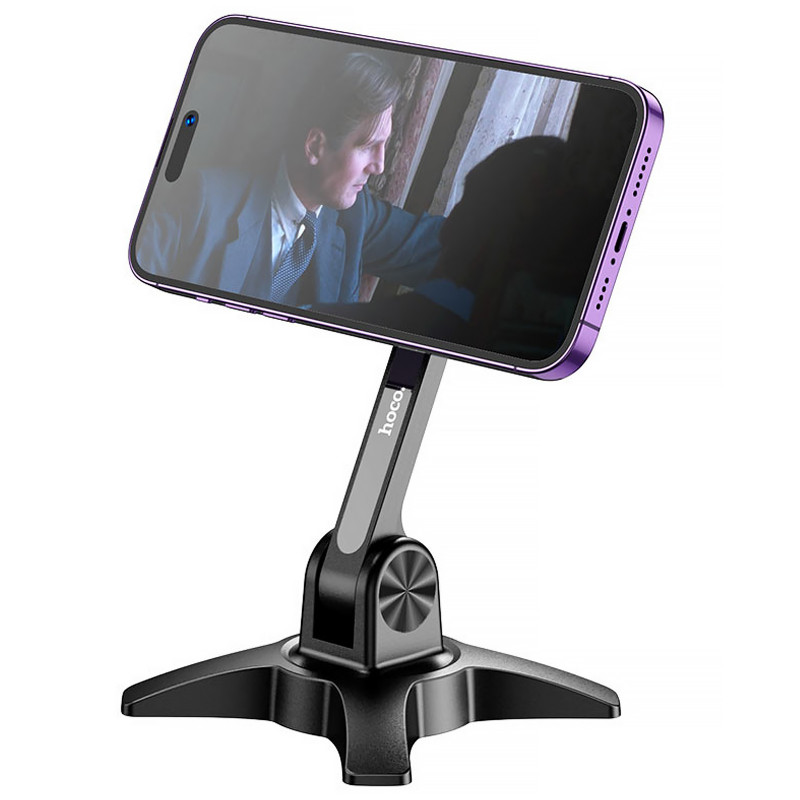 Фото Магнитный держатель для телефона Hoco HD2 Joy ring (Black) на vchehle.ua