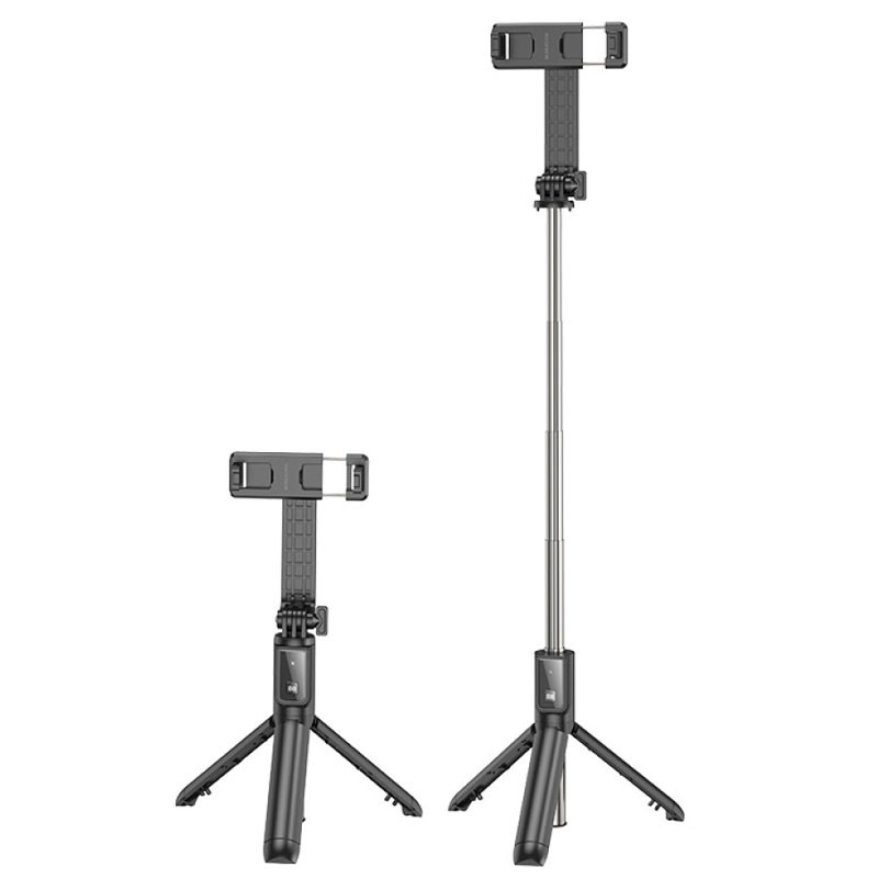 Монопод для селфи Borofone BY11 трипод + съемный BT пульт (Black) в магазине vchehle.ua