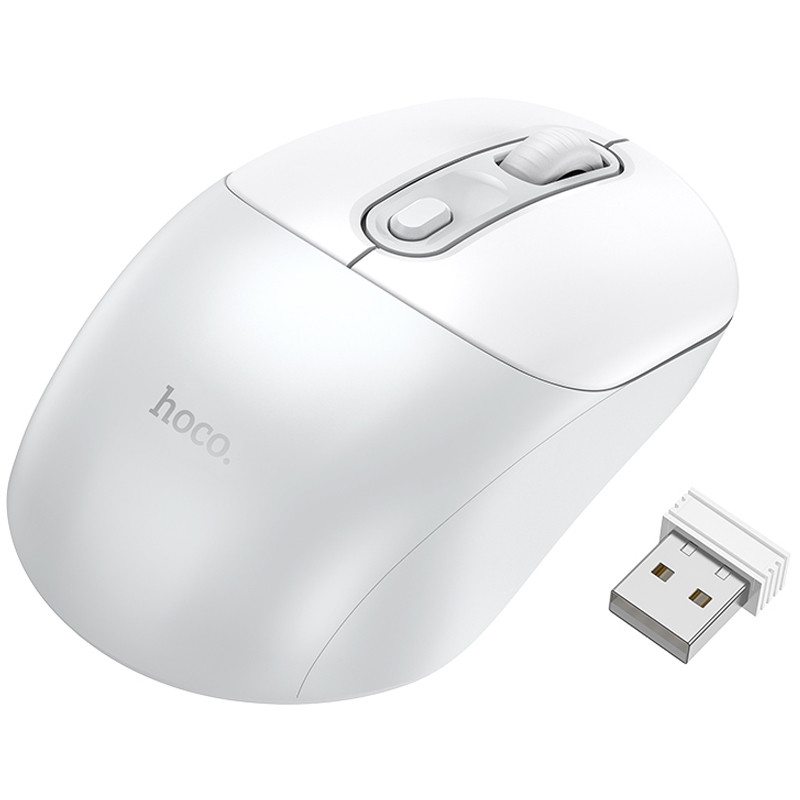 Фото Мышь беспроводная Hoco GM28 2.4G (White / Gray) на vchehle.ua