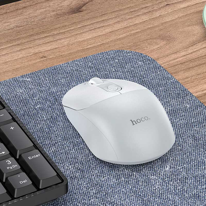 Мышь беспроводная Hoco GM28 2.4G (White / Gray) в магазине vchehle.ua