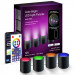 Настінна LED лампа RGB Intelligent wall lamp 4 pcs with Bluetooth European plug with app (Black)