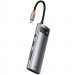 Фото Переходник HUB Baseus Metal Gleam Series 7-Port Clarity (Type-C to HDMI+USB3.0*3+PD+SD/TF) (B000307) (Station Gray) в магазине vchehle.ua