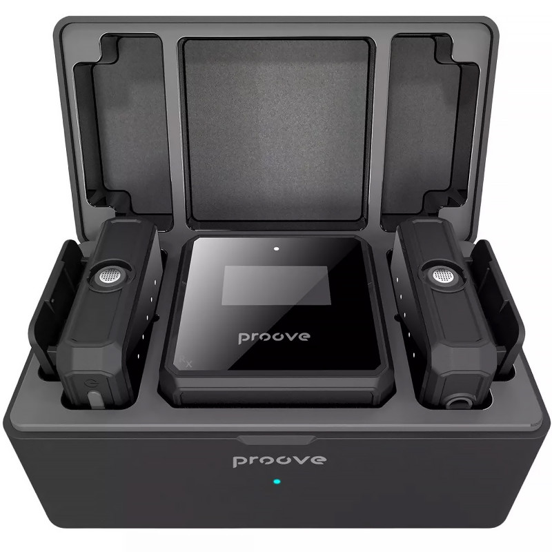 Фото Петличный беспроводной микрофон Proove Forum (Black) в магазине vchehle.ua