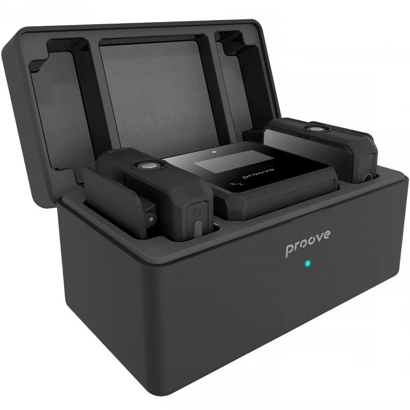 Купить Петличный беспроводной микрофон Proove Forum (Black) на vchehle.ua