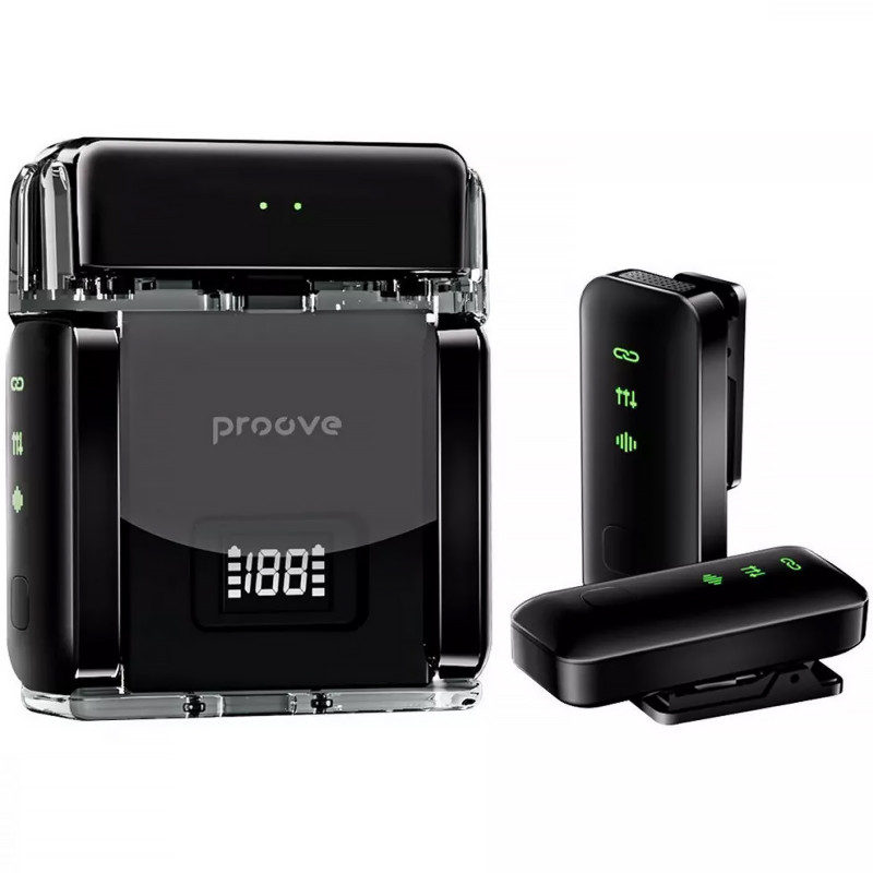 Петлічний бездротовий мікрофон Proove Live (Black)