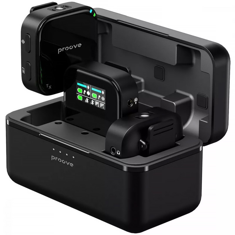 Петлічний бездротовий мікрофон Proove Studio (Black)