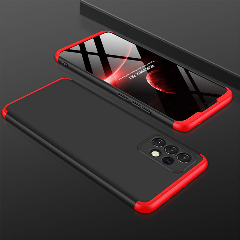 Фото Пластиковая накладка GKK LikGus 360 градусов (opp) для Samsung Galaxy A52 4G / A52 5G / A52s (Черный / Красный) на vchehle.ua