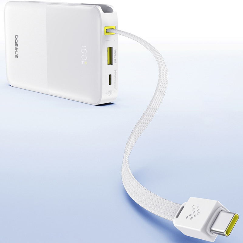 Купить Power Bank Baseus 10000mAh EnerFill FC51 Bipow2 Pro 22.5W (E0027601) (White) на vchehle.ua