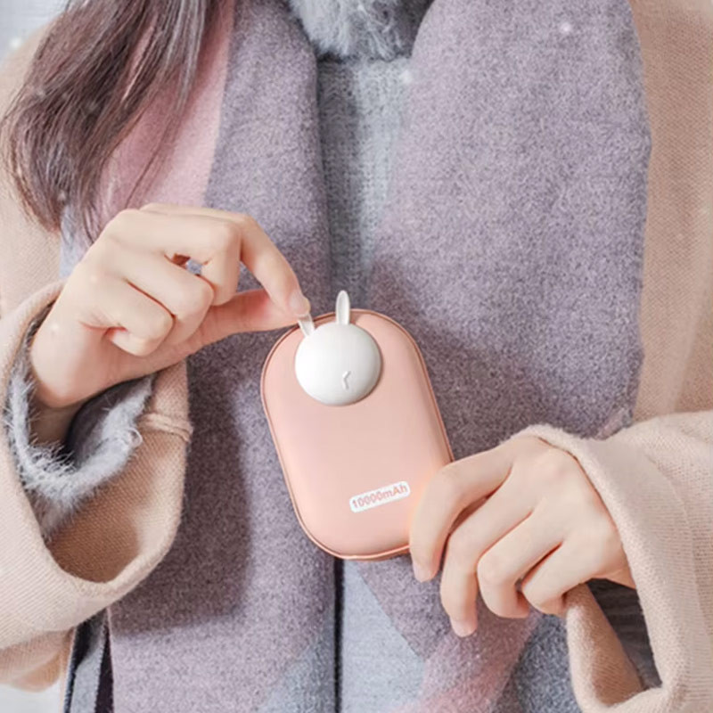Заказать Power Bank 10000 mAh GXZ-N705 2in1 с обогревателем для рук (Pink / Rabbit) на vchehle.ua