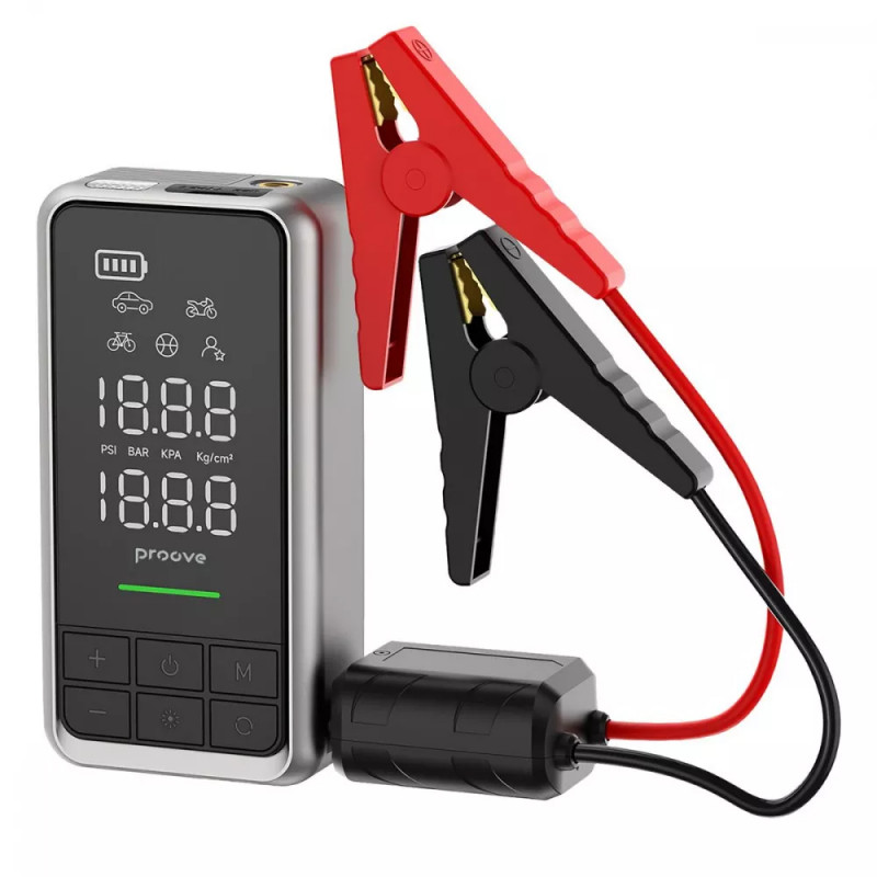 Пусковое устройство + насос для автомобиля 2в1 Proove Air Jump 10400mAh 1000A (Gray) в магазине vchehle.ua