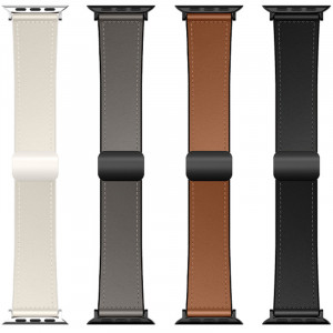 Ремінець Hoco WA34 Basic magnetic buckle silicone leather strap для Apple watch 38/40/41/42mm