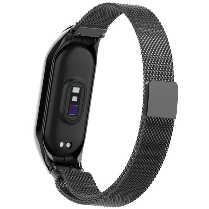 Фото Ремінець Milanese Loop Design для Xiaomi Mi Band 5/6 (Чорний) на vchehle.ua
