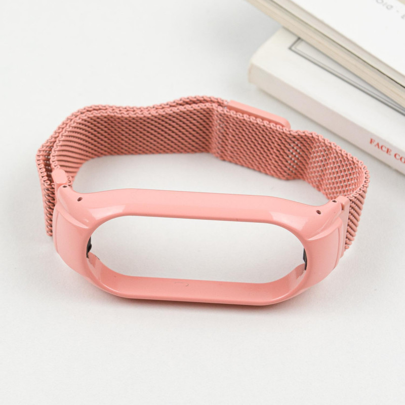 Фото Ремешок Milanese Loop Design для Xiaomi Mi Band 7 (Peach) на vchehle.ua