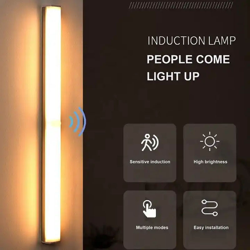 Фото Сенсорний світильник LED з датчиком руху MZ-CT-902 (220*22.8*18.6mm) (White light) на vchehle.ua