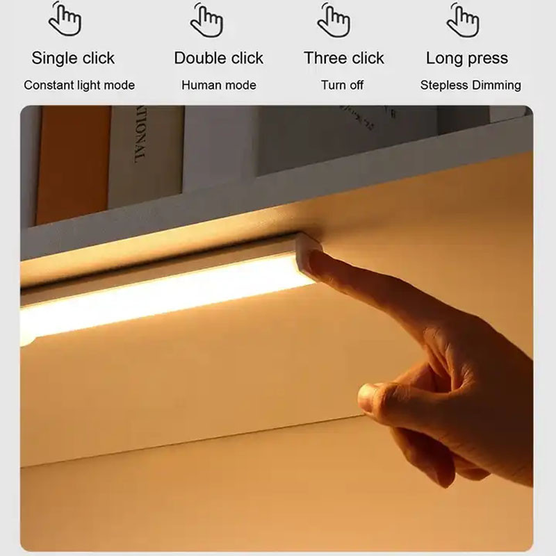 Сенсорний світильник LED з датчиком руху MZ-CT-902 (220*22.8*18.6mm) (White light) в магазині vchehle.ua