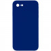 Silicone Case Square Full Camera Protective (AA) NOLOGO на Apple iPhone 7 / 8 / SE (2020) (4.7") (Синій / Deep navy)