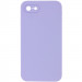 Silicone Case Square Full Camera Protective (AA) NOLOGO на Apple iPhone 7 / 8 / SE (2020) (4.7") (Бузковий / Dasheen)