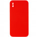 Чехол Silk Square Full Camera Protective (AA) NO LOGO для Apple iPhone X / XS (5.8") (Красный / Red)