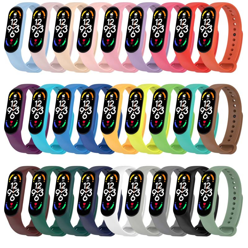 Силиконовый ремешок для Xiaomi Mi Band 7/6/5