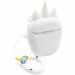 Фото Силіконовий футляр Sleep Unicorn series для навушників AirPods 1/2 + кільце (Білий) в маназині vchehle.ua