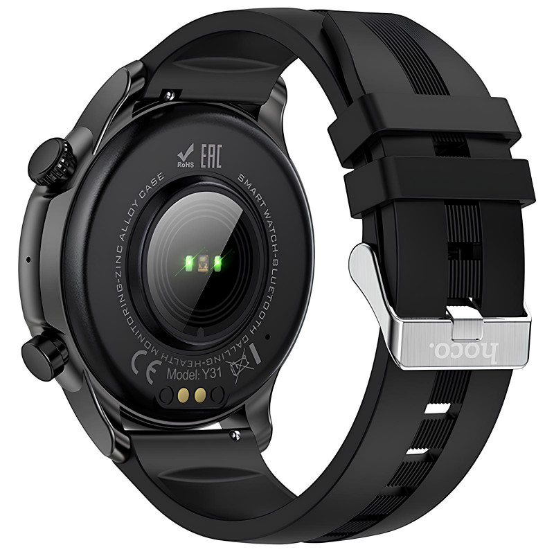 Фото Смарт-годинник Hoco Y31 Smart sports watch (call version) (Black) в маназині vchehle.ua