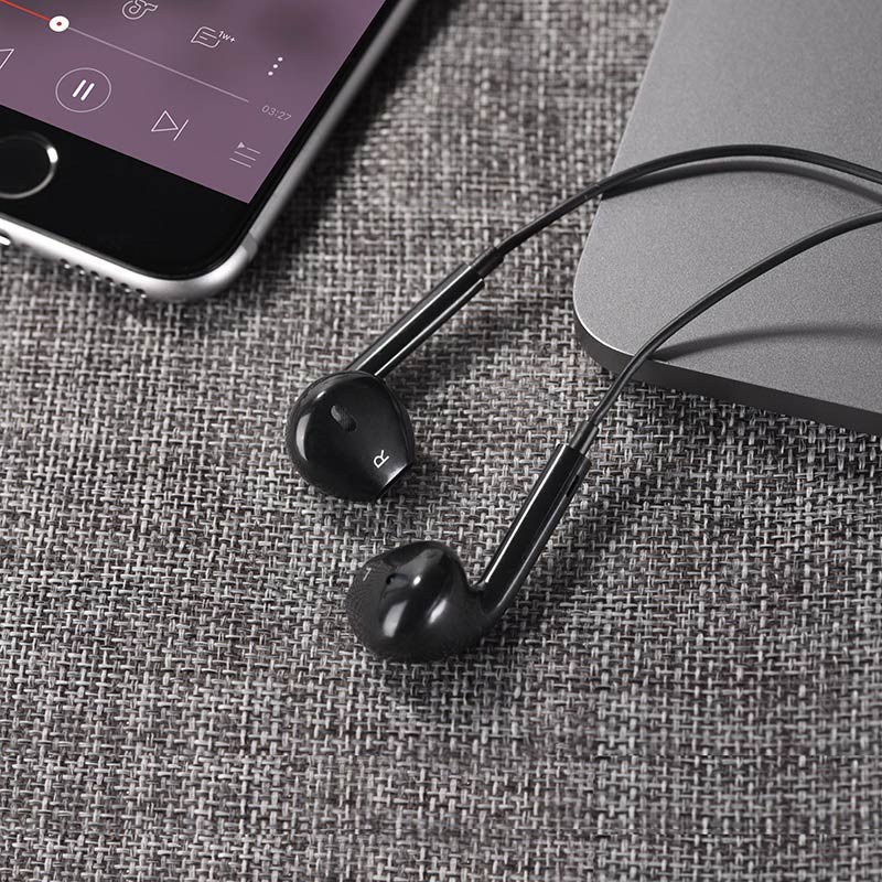 Стерео наушники Hoco M55 (3.5mm/1.2m) (Черный) в магазине vchehle.ua