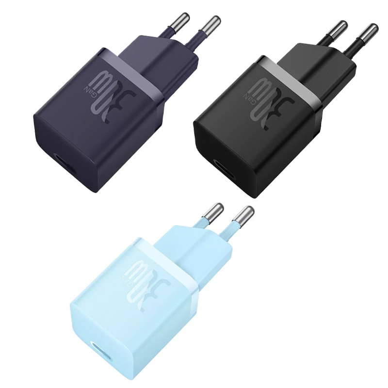СЗУ Baseus GaN5 Fast Charger (mini) PD30W (1USB-C) (CCGN070)