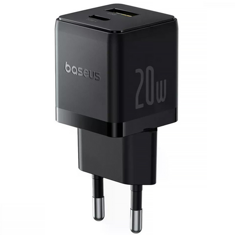 МЗП Baseus Palm Fast Charger 20W (1USB-A/1C) (P10111608) (Cluster Black)