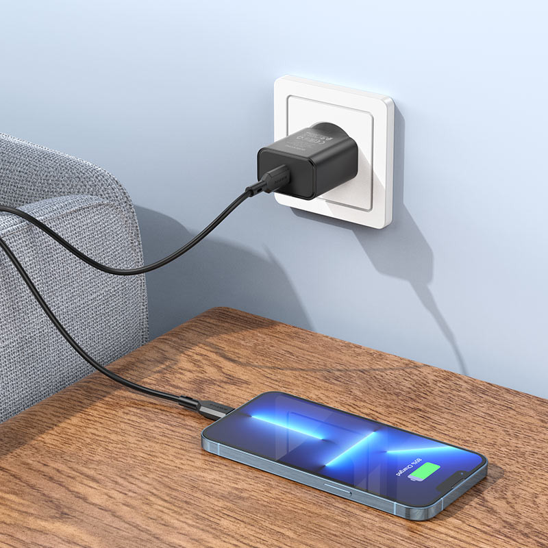 СЗУ Borofone BA71A PD20W (1USB-C) (Черный) в магазине vchehle.ua