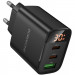 Фото СЗУ Borofone BA98A Ilustre with digital display PD30W (1USB-A/2C) (Black) в магазине vchehle.ua