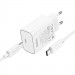 Фото СЗУ Hoco C143A Benefit PD20W (1USB-C) + кабель Type-C to Type-C (White) в магазине vchehle.ua