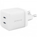 Фото СЗУ Proove Pure GaN Max 67W (2USB-C) (White) на vchehle.ua
