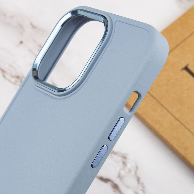 Купить TPU чехол Bonbon Metal Style для Apple iPhone 14 Pro Max (6.7") (Голубой / Mist blue) на vchehle.ua